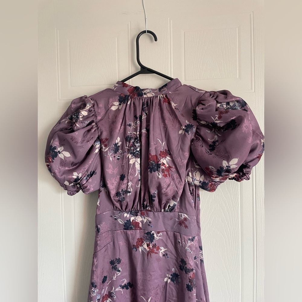 Floral Regencycore Puff Sleeve Midi Dress S RW&CO - Picture 4 of 17